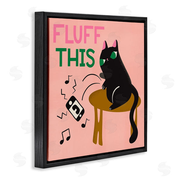 Stupell Industries Carrie Cantwell | Fluff This Angry Cat