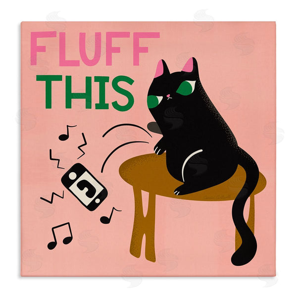 stupell industries Carrie Cantwell | Fluff This Angry Cat
