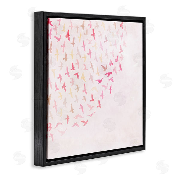 Stupell Industries Carrie Cantwell | Fluttering Pink Birds