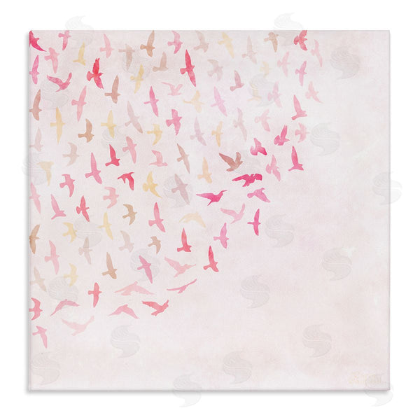stupell industries Carrie Cantwell | Fluttering Pink Birds