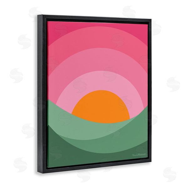 Stupell Industries Carrie Cantwell | Green & Pink Landscape Wall Art