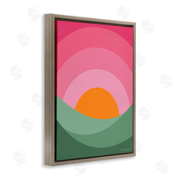 Stupell Industries Carrie Cantwell | Green & Pink Landscape Wall Art