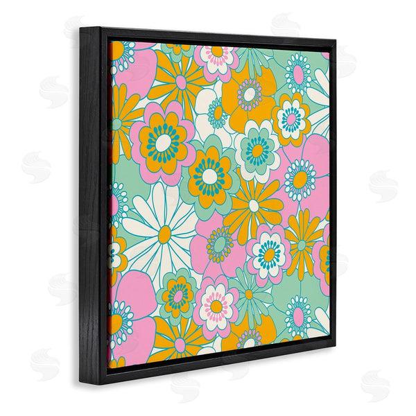 Stupell Industries Carrie Cantwell | Groovy Flower Pattern Wall Art