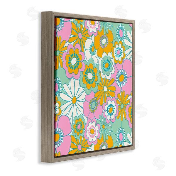 Stupell Industries Carrie Cantwell | Groovy Flower Pattern Wall Art