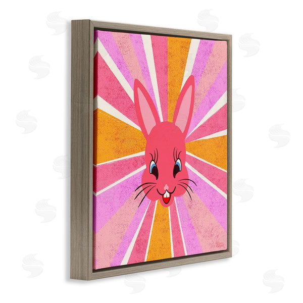 Stupell Industries Carrie Cantwell | Happy Bunny Sunburst Wall Art