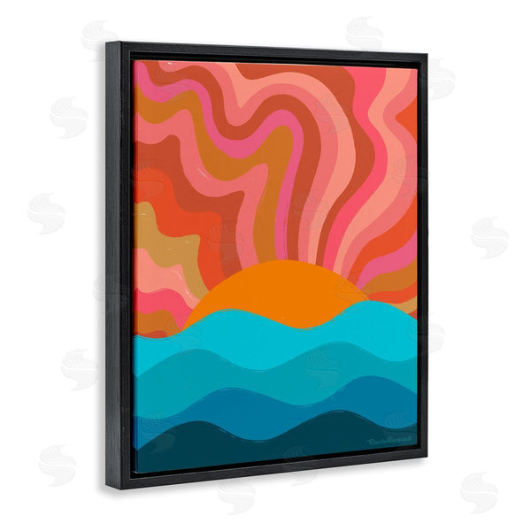Stupell Industries Carrie Cantwell | Liquid Sunshine Funky Landscape Wall Art
