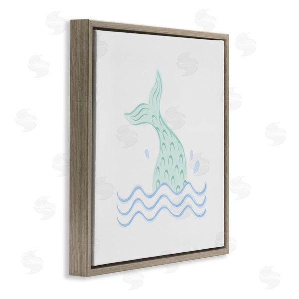 Stupell Industries Carrie Cantwell | Mermaid Tail In Water Wall Art