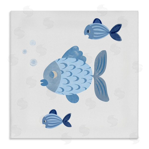 stupell industries Carrie Cantwell | Minimal Blue Fish Wall Art