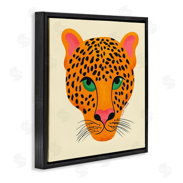 Stupell Industries Carrie Cantwell | Modern Leopard Wildlife Face