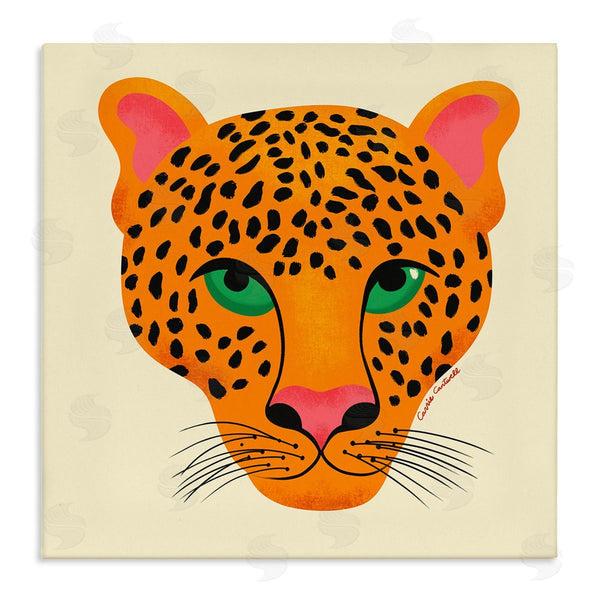 stupell industries Carrie Cantwell | Modern Leopard Wildlife Face