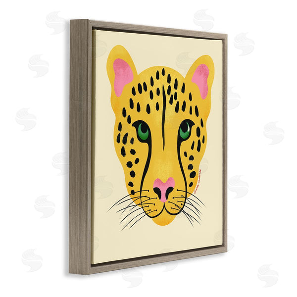 Stupell Industries Carrie Cantwell | Modern Wild Cheetah Face