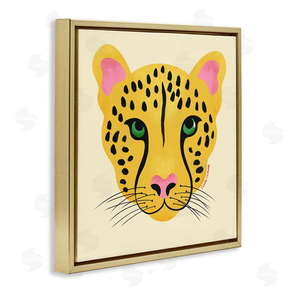Stupell Industries Carrie Cantwell | Modern Wild Cheetah Face