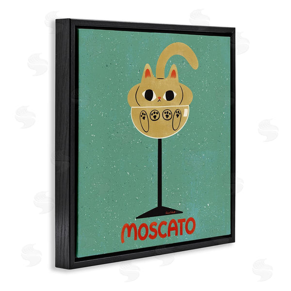 Stupell Industries Carrie Cantwell | Moscato Feline Wine Wall Art