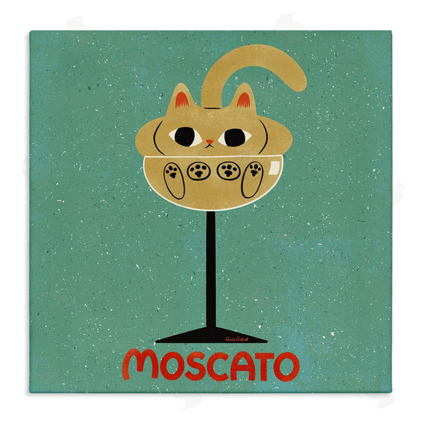 stupell industries Carrie Cantwell | Moscato Feline Wine Wall Art
