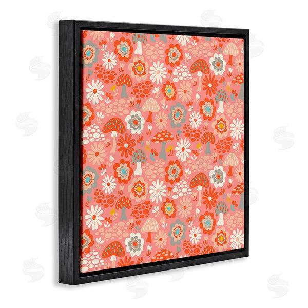 Stupell Industries Carrie Cantwell | Mushroom & Floral Pattern Wall Art