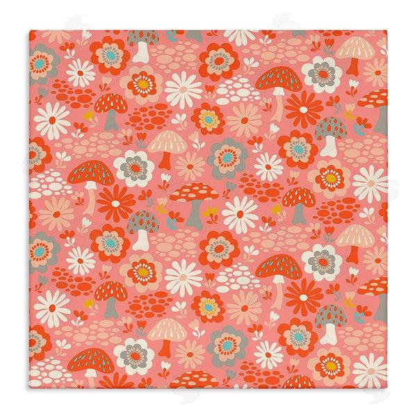 stupell industries Carrie Cantwell | Mushroom & Floral Pattern Wall Art