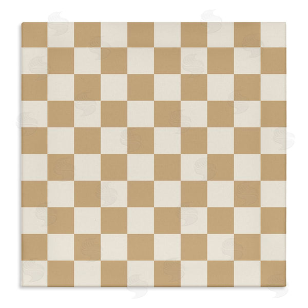 stupell industries Carrie Cantwell | Neutral Checkered Pattern Wall Art
