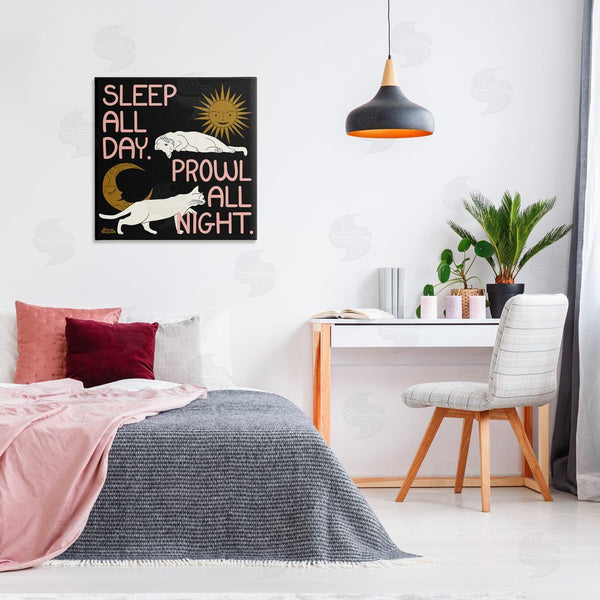Stupell Industries Carrie Cantwell | Night & Day Cats Wall Art