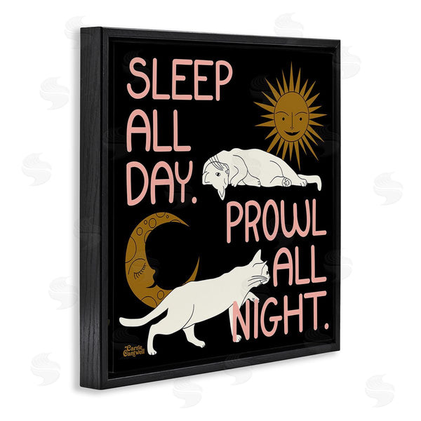 Stupell Industries Carrie Cantwell | Night & Day Cats Wall Art
