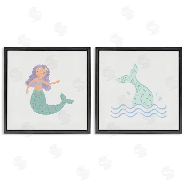 Stupell Industries Carrie Cantwell | Ocean Mermaid Splash Wall Art