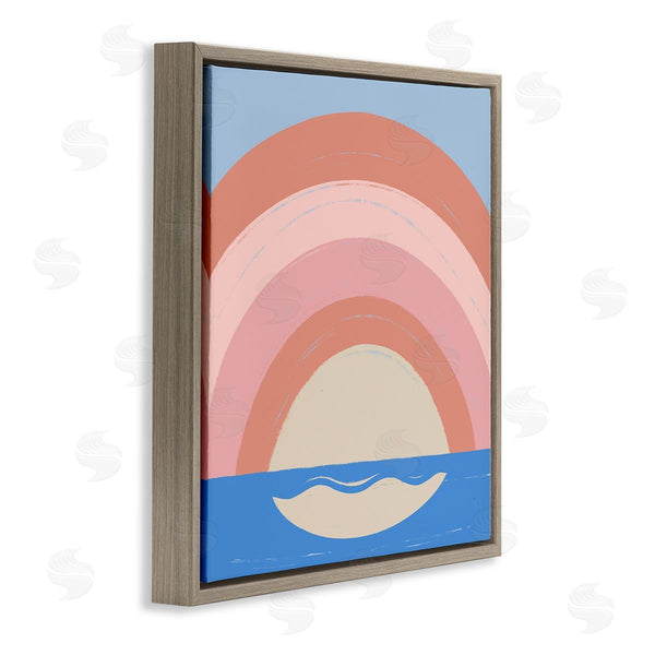 Stupell Industries Carrie Cantwell | Ocean Rainbow Reflection Wall Art