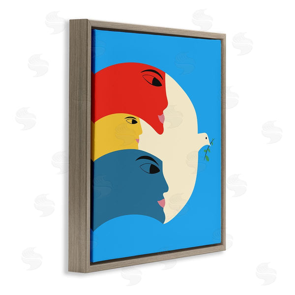 Stupell Industries Carrie Cantwell | Peaceful Dove With Faces