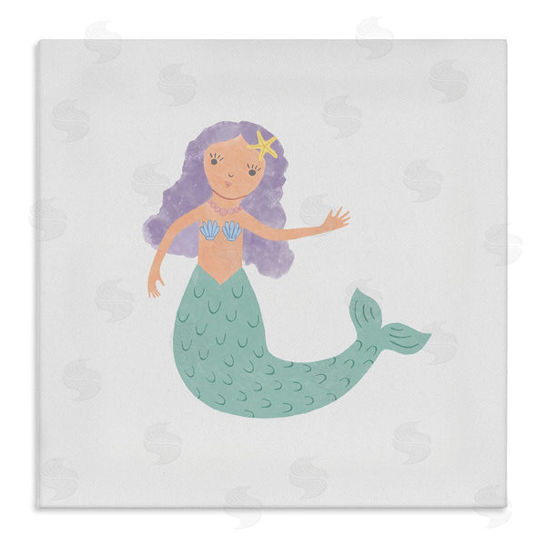 stupell industries Carrie Cantwell | Purple Hair Mermaid Wall Art
