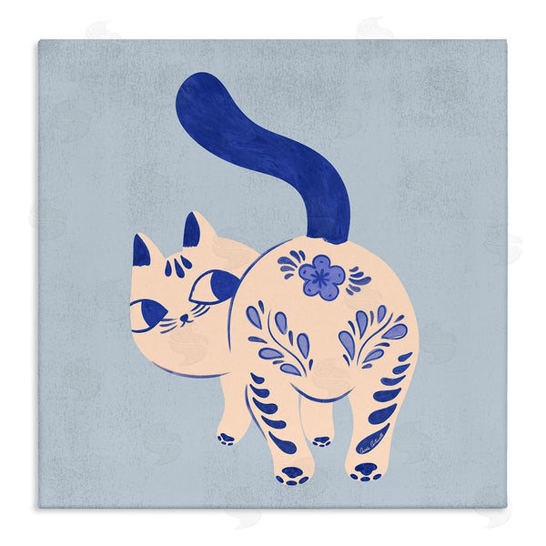 stupell industries Carrie Cantwell | Purrcelin Patterned Cat