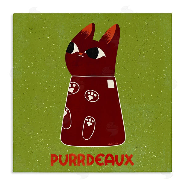 stupell industries Carrie Cantwell | Purrdeaux Feline Wine Wall Art