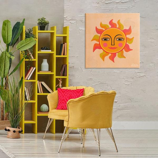 Stupell Industries Carrie Cantwell | Retro Boho Sun Wall Art