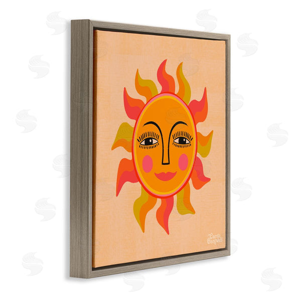 Stupell Industries Carrie Cantwell | Retro Boho Sun Wall Art