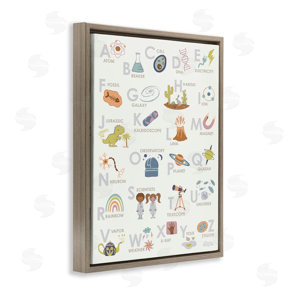 Stupell Industries Carrie Cantwell | Science Theme Alphabet Wall Art
