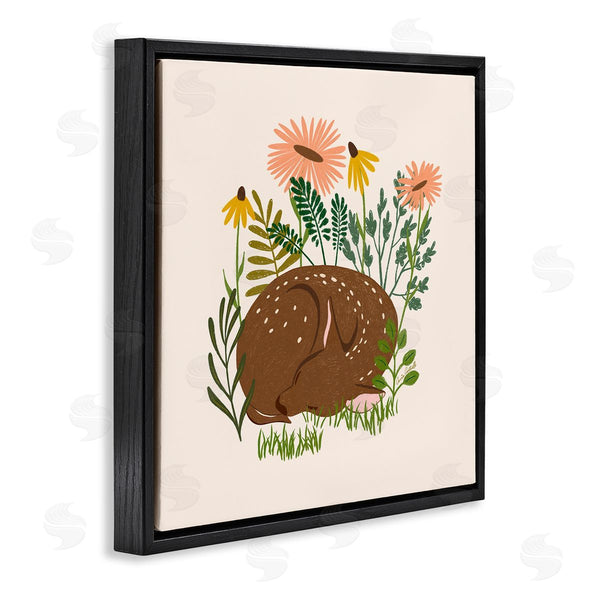 Stupell Industries Carrie Cantwell | Sleeping Deer Among Daisies