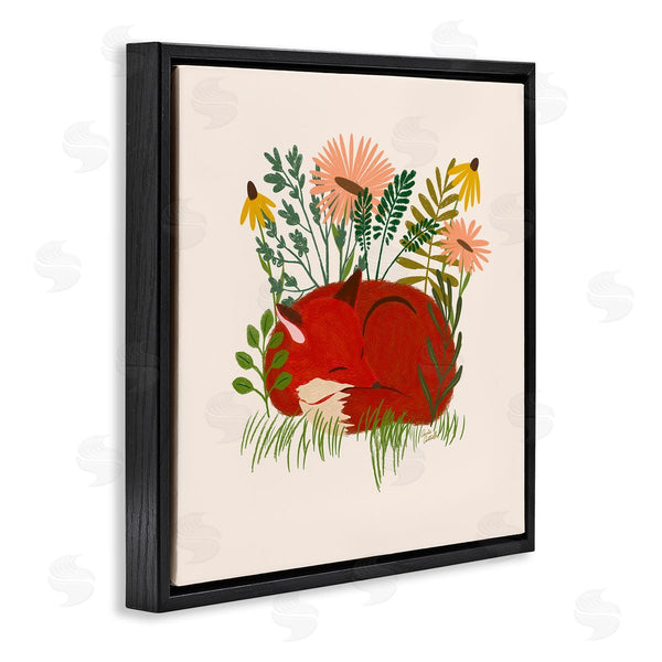 Stupell Industries Carrie Cantwell | Sleeping Fox Among Daisies