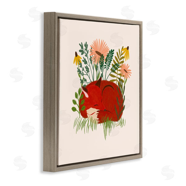 Stupell Industries Carrie Cantwell | Sleeping Fox Among Daisies