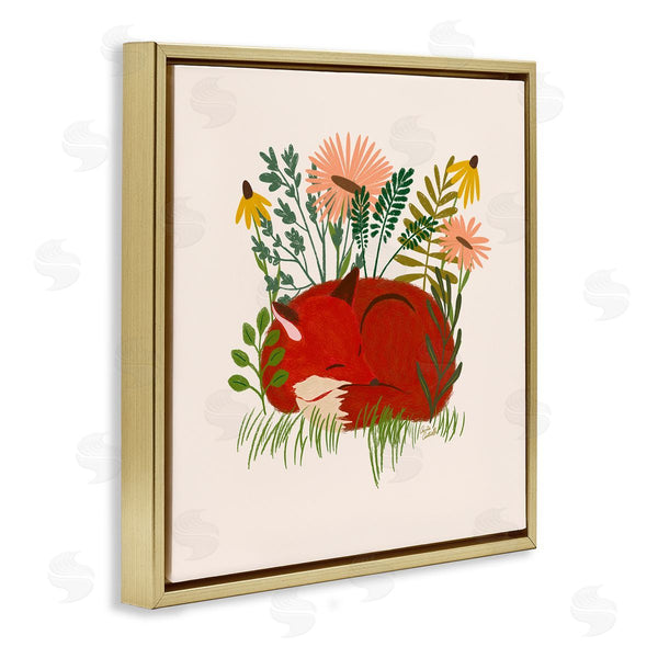 Stupell Industries Carrie Cantwell | Sleeping Fox Among Daisies
