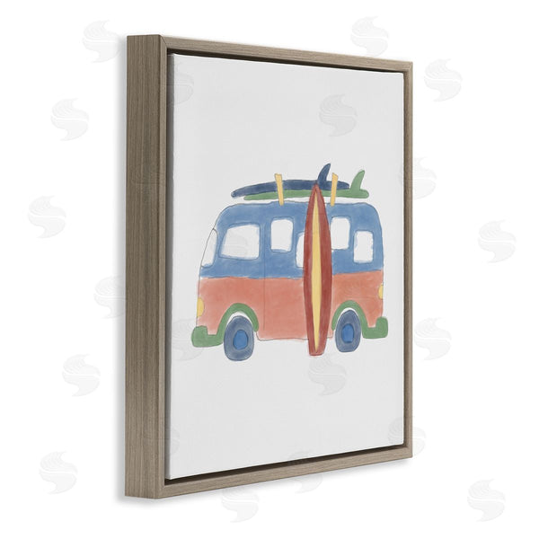 Stupell Industries Carrie Cantwell | Summer Beach Bus