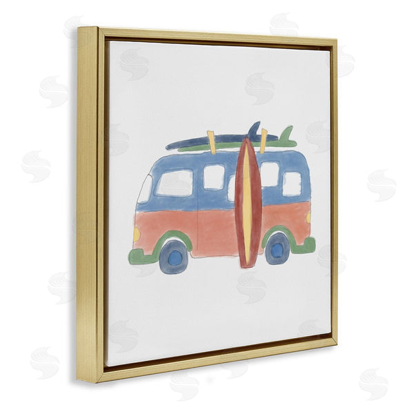 Stupell Industries Carrie Cantwell | Summer Beach Bus