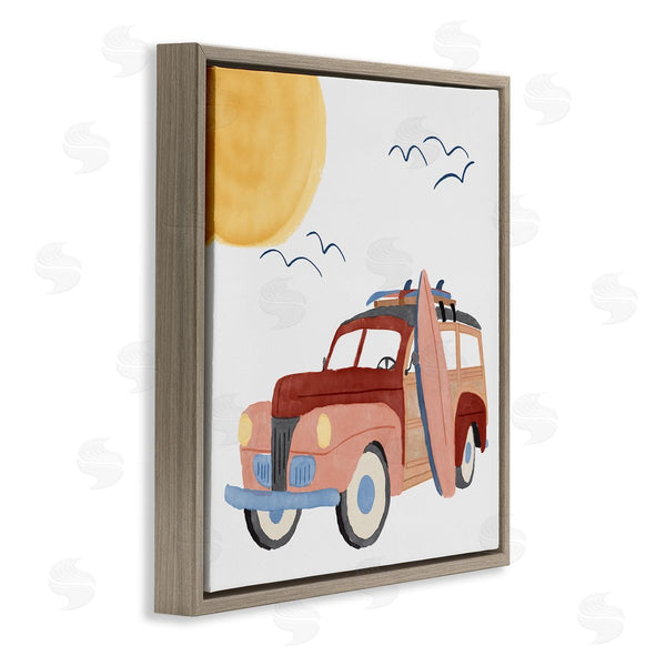 Stupell Industries Carrie Cantwell | Summer Surf Wagon