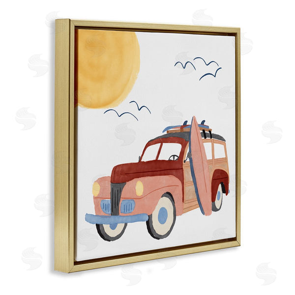 Stupell Industries Carrie Cantwell | Summer Surf Wagon