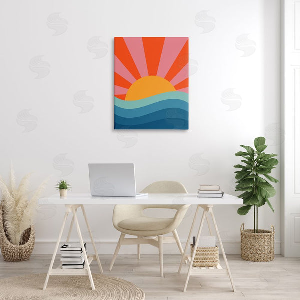 Stupell Industries Carrie Cantwell | Sun Rays On Sea Wall Art