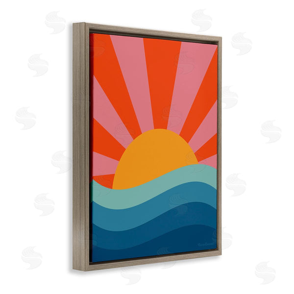 Stupell Industries Carrie Cantwell | Sun Rays On Sea Wall Art