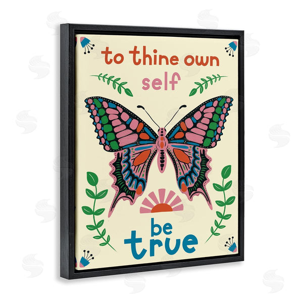 Stupell Industries Carrie Cantwell | To Thine Self Be True Phrase