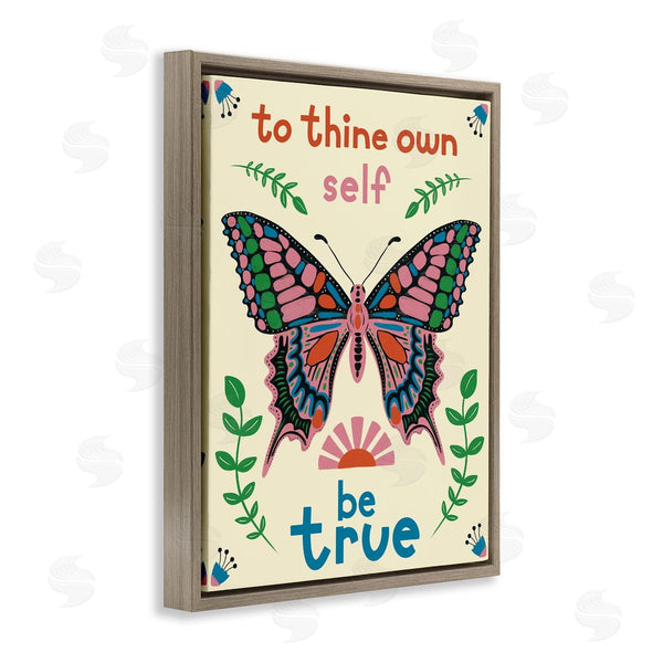 Stupell Industries Carrie Cantwell | To Thine Self Be True Phrase