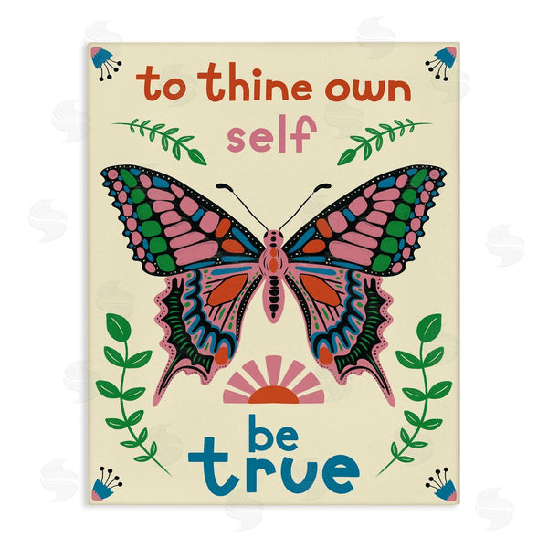 stupell industries Carrie Cantwell | To Thine Self Be True Phrase
