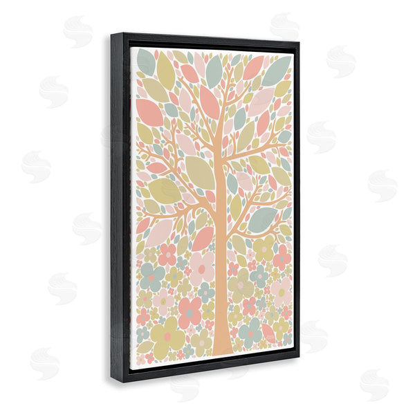Stupell Industries Carrie Cantwell | Tree With Pastel Leaves
