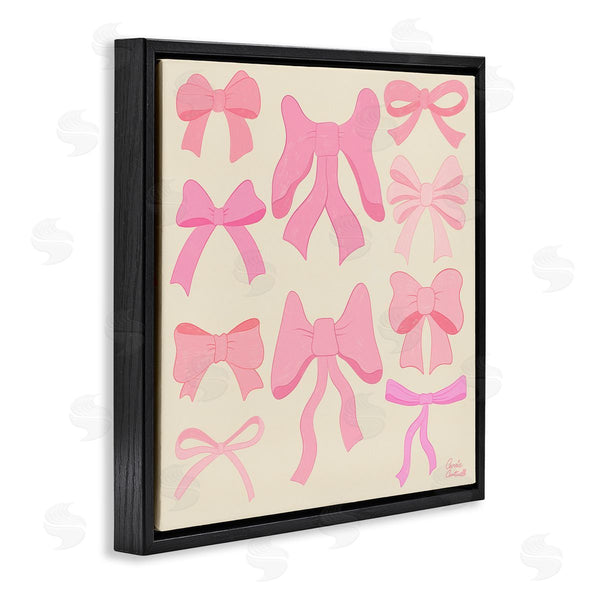 Stupell Industries Carrie Cantwell | Trendy Pink Bows Assortment Wall Art
