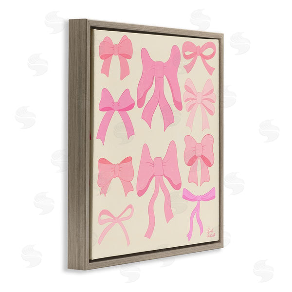 Stupell Industries Carrie Cantwell | Trendy Pink Bows Assortment Wall Art