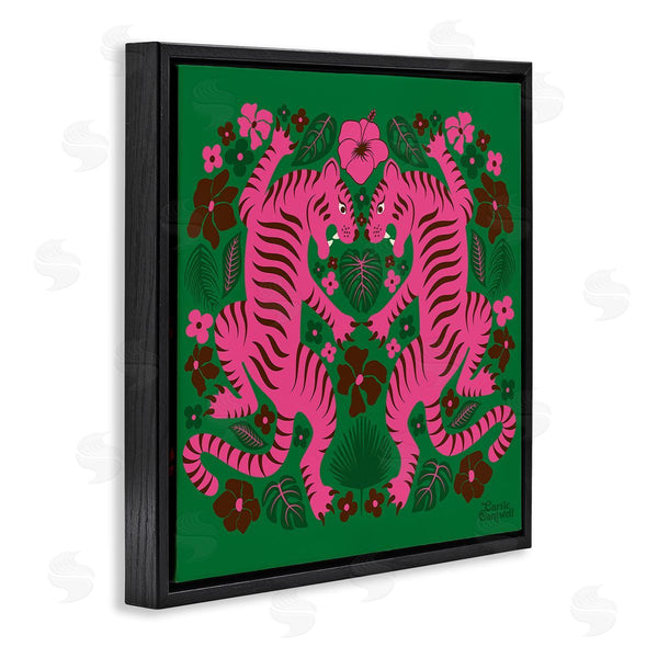 Stupell Industries Carrie Cantwell | Tropical Tigers Pattern Wall Art