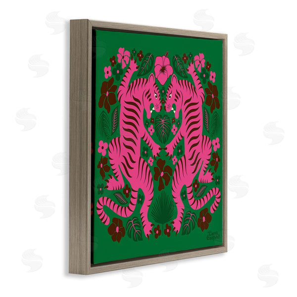 Stupell Industries Carrie Cantwell | Tropical Tigers Pattern Wall Art